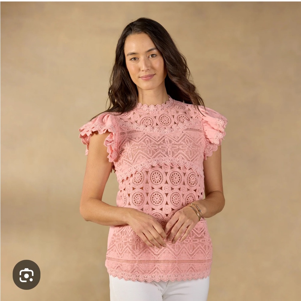 Sundance Blossom Pink Alhambra Top, NWT, L - Picture 2 of 7